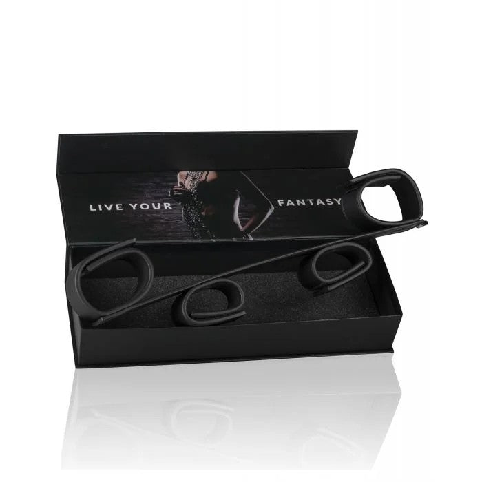 BlackWristAnkleBondageBar