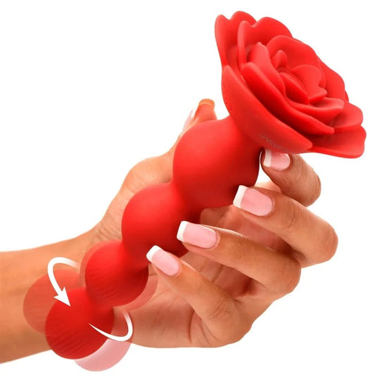 BloomgasmRoseTwirl10XVibrating&RotatingAnalBeads