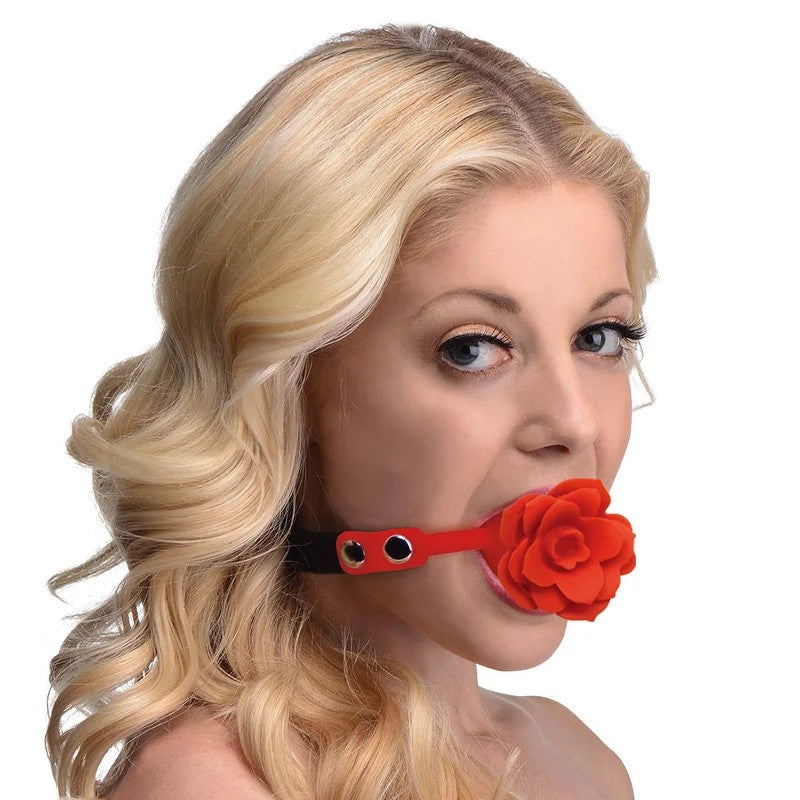 BlossomSiliconeBreathableRoseGag