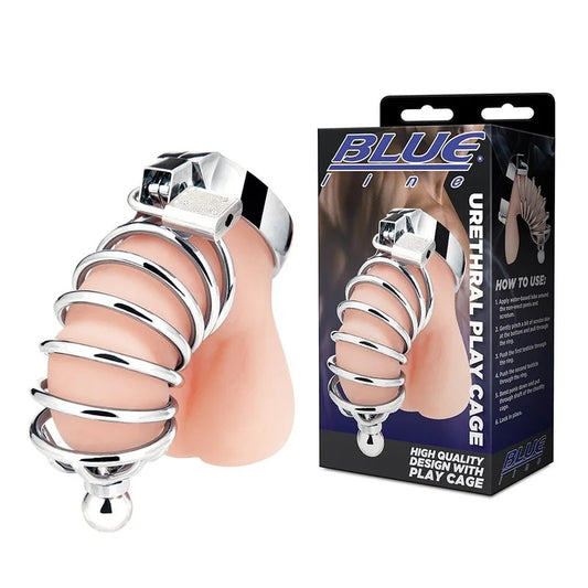 Blueline–StainlessSteelUrethralPlayCage