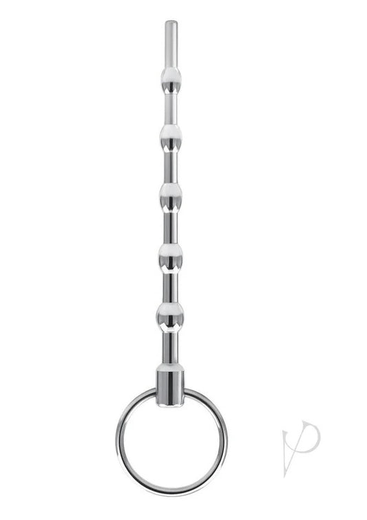 BlueLineBeadedUrethralSound4.5in–Stainless