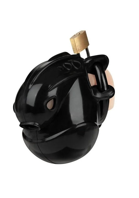 BluelineFullRestraintSiliconeCockandBallsChastityDevice100%Coverage