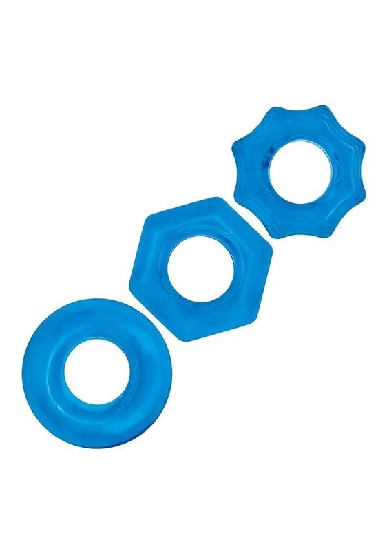 BlueLineNutsandBoltsStretchCockRing