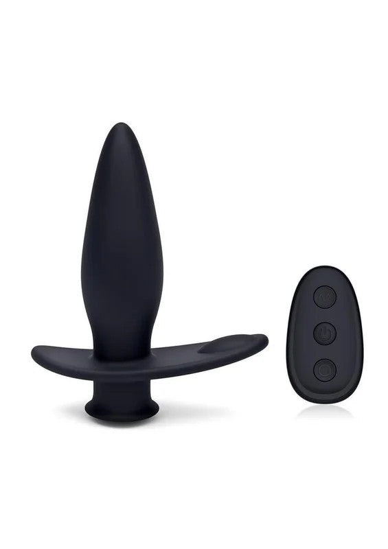 BlueLinePointerSiliconeDeepDrillingRemoteControlledButtPlug