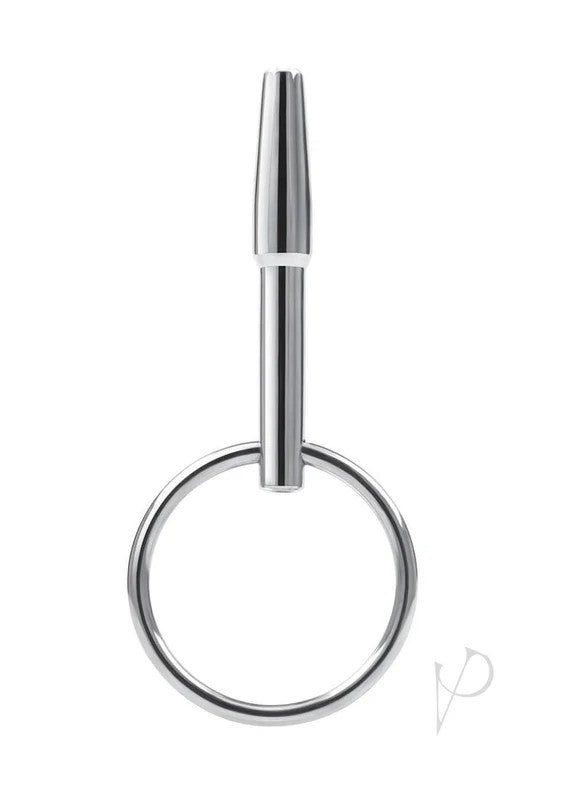 BlueLineStainlessSteelPenisPlugwithRing