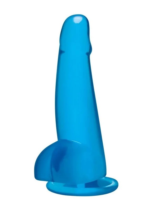 BlueLineSuctionCupDildowithBalls