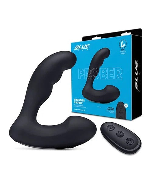 BlueLineVibratingProstateProberw/Remote–Black