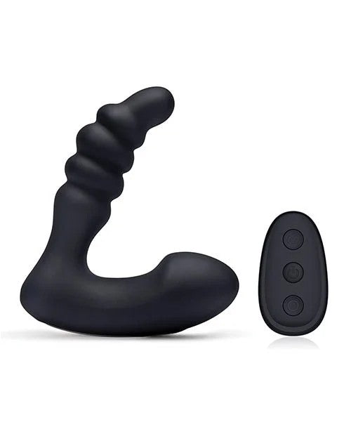BlueLineVibratingProstateProdderw/Remote–Black