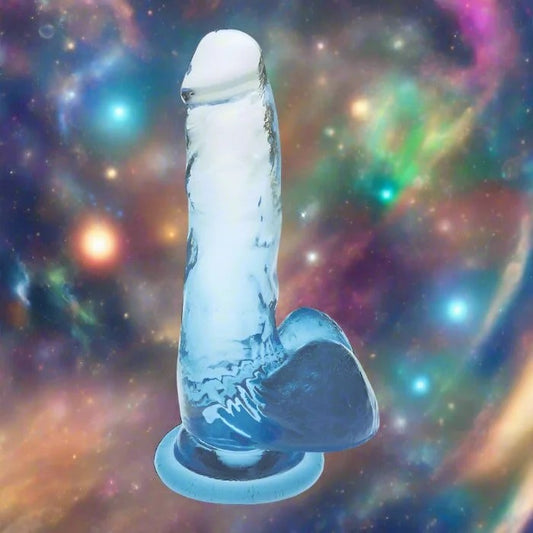 BlueShadesGradientDildo7Inches