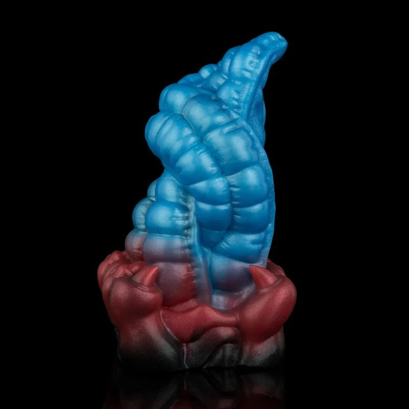 BlueSiliconeMonsterLeopardTongueFantasyPocketPussy-BlowjobPenisMassageToyforMen