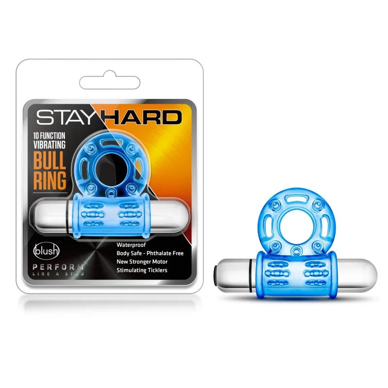 Blush–10FunctionVibratingCockRing.(Blue)