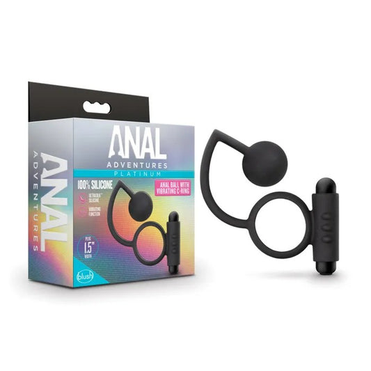 Blush–AnalAdventuresAnalBallwithVibratingC-Ring(Black)