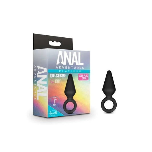 Blush–AnalAdventuresLoopPlug–Small(Black)