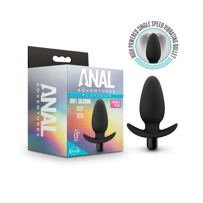 Blush–AnalAdventuresVibratingSaddlePlug(Black)