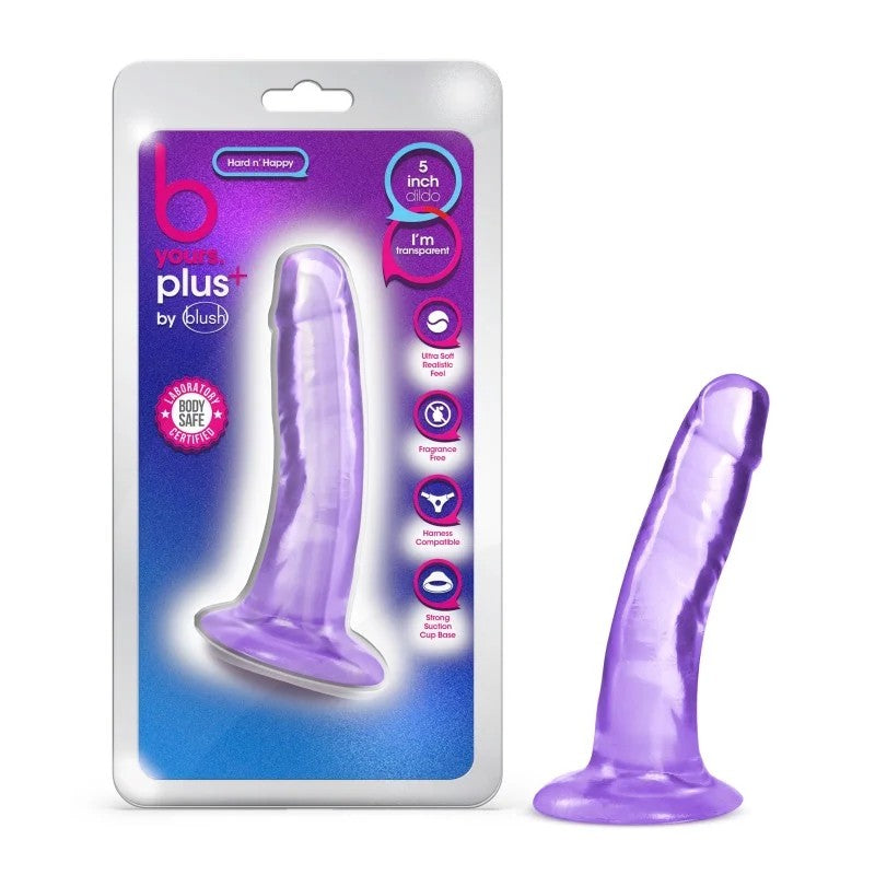 Blush–bYoursPlusHardnHappy5″Dildo(Purple)