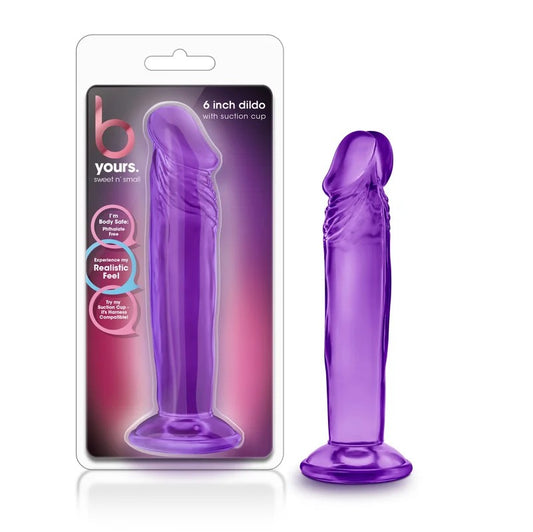 Blush–BYoursSweet‘nSmall6″DildowithSuctionCup(Purple)
