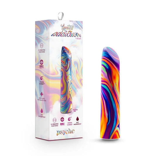 Blush–LimitedAddiction“Psyche”4″BulletVibrator(PsychedelicTie-Dye)