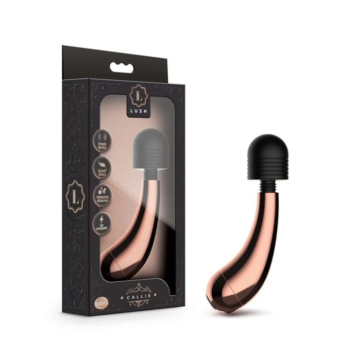 Blush–LushCallieRechargeableMiniMassagerWand(RoseGold)