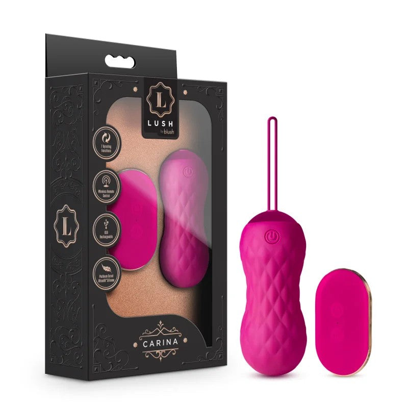 Blush–LushCarinaRemoteVibratingandRotatingEgg(Pink)