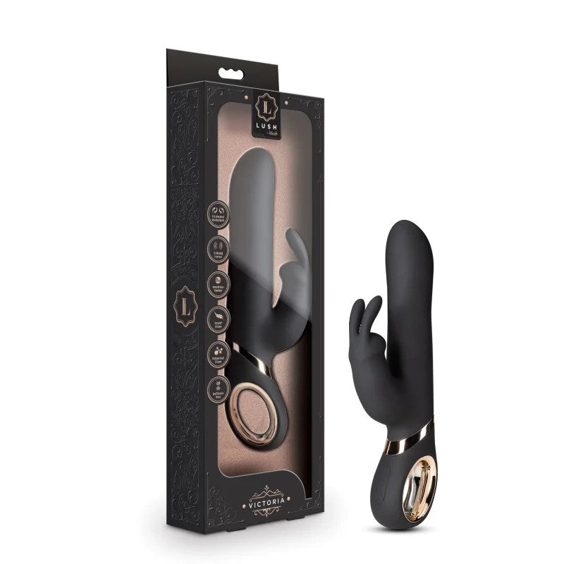 Blush–LushVictoriaRabbitVibrator(Black)
