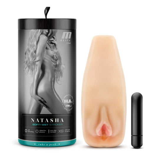 Blush–“Natasha”Soft&WetStrokerWithBullet(LightFlesh)