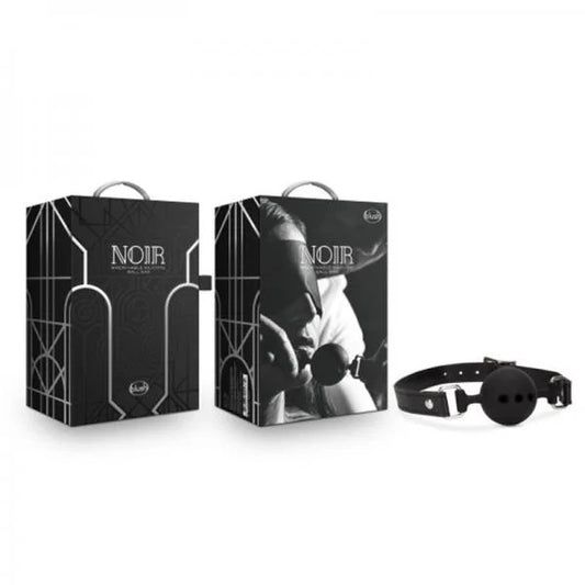 Blush–NOIRBreathableSiliconeBallGag(Black)