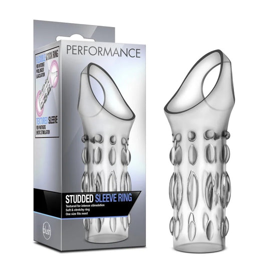 Blush–PerformanceStuddedSleeveRing(Clear)