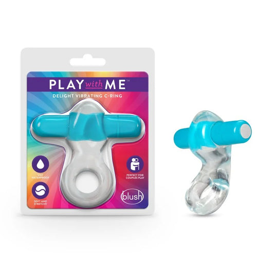 Blush–PlayWithMe“Delight”VibratingCockRing(Blue)