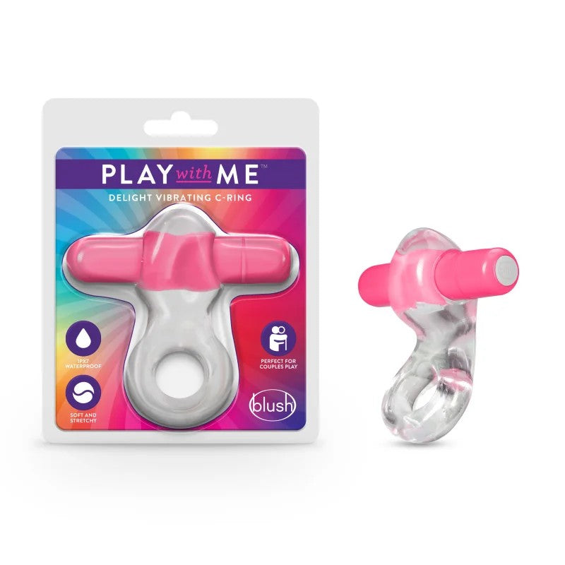Blush–PlayWithMe“Delight”VibratingCockRing(Pink)
