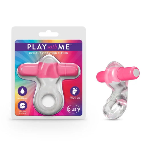 Blush–PlayWithMe“Delight”VibratingCockRing(Pink)