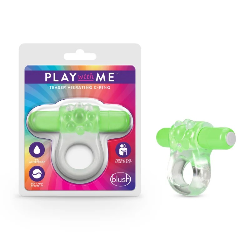 Blush–PlayWithMe“Teaser”VibratingCockRing(Green)