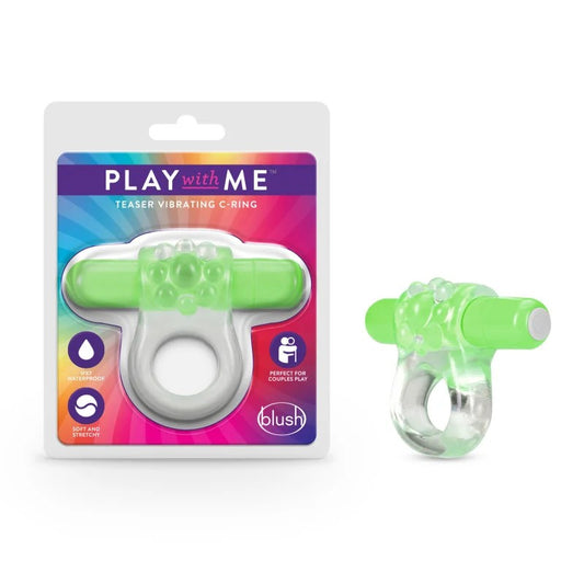 Blush–PlayWithMe“Teaser”VibratingCockRing(Green)