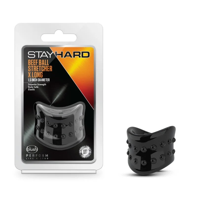 Blush–StayHardBeefBallStretcherXLong(Black)