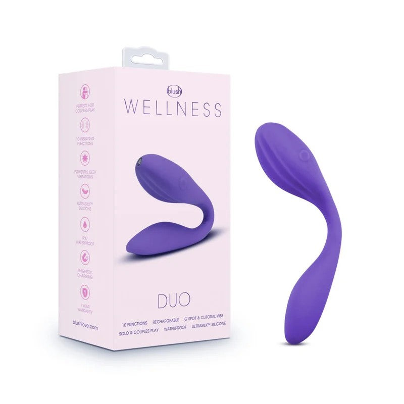 Blush–Wellness“Duo”CouplesDualMotorVibrator(Purple)