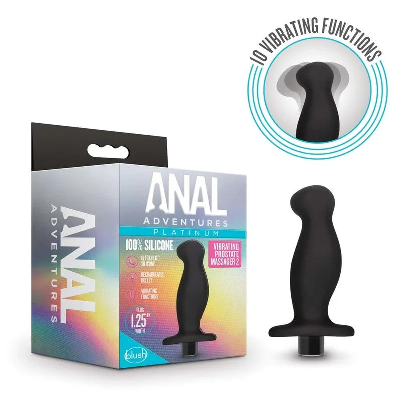 BlushAnalAdventuresPlatinumSiliconeProstateMassager02Curved4.25-InchAnalPlug