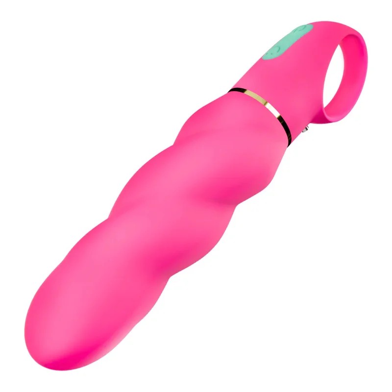 BlushAriaAmazingAF6InchSpiralSiliconeVibratorRechargeableG-Spot&ClitoralStimulator