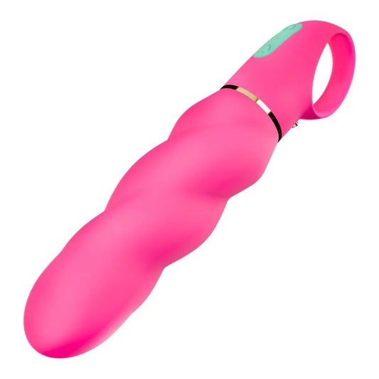 BlushAriaAmazingAF6InchSpiralSiliconeVibratorRechargeableG-Spot&ClitoralStimulator