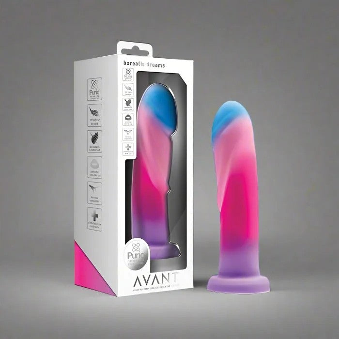 BlushAvantBorealisDreamsSilicone7.5InchDildo–CottonCandy