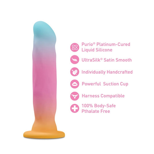 BlushAvantGoldenDawn8InchArtisanSiliconeDildowithSuctionBaseforCouples