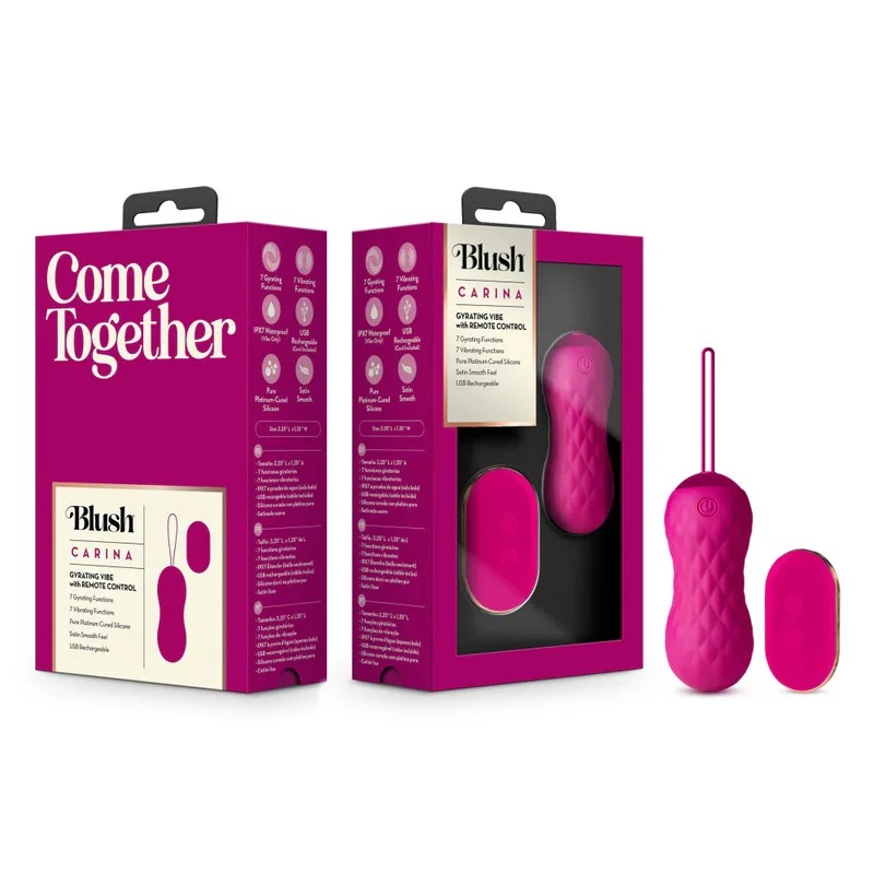 BlushCarinaRotating&VibratingEggVibratorwithRemoteControl