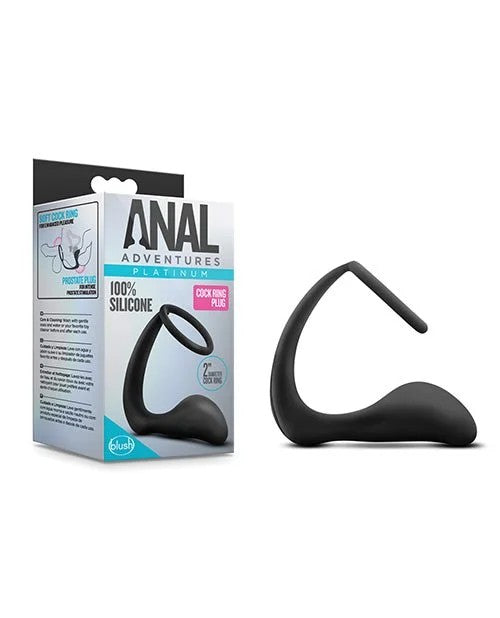 BlushCockRingPlug–Black