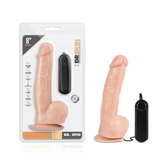 BlushDr.skin–Dr.Spin8″GyratingRealisticDildo(LightFlesh)