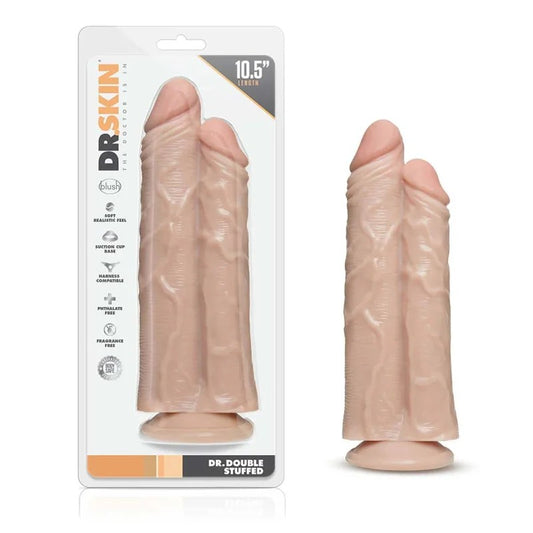 BlushDr.SkinDoubleTroubleRealistic10.5InchLongDildo