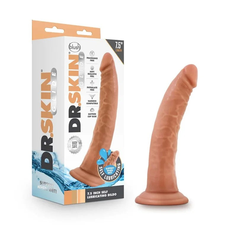 BlushDr.SkinGlideRealisticMocha7.5inchDildo