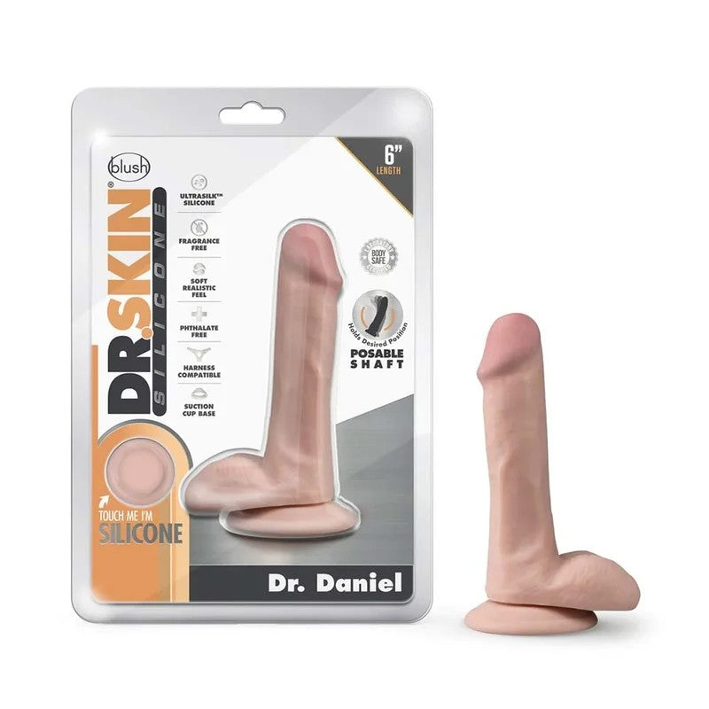 BlushDr.SkinSiliconeDr.Daniel6″DildoWithBalls