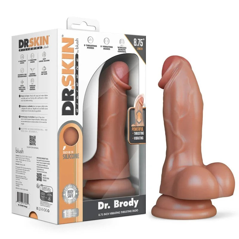 BlushDr.SkinThrustingRealisticSiliconeGSpotDildoWithRemoteControl