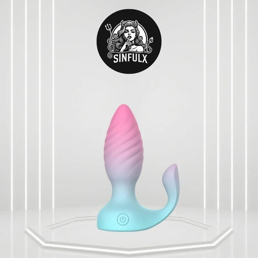 BlushEchoRemoteControlButtPlugVibrator