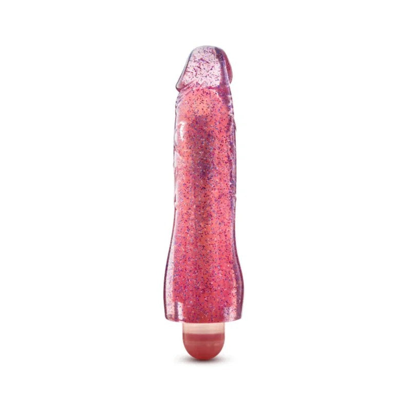 BlushGlowDicksMollyGlitterRealisticVibratingDildo