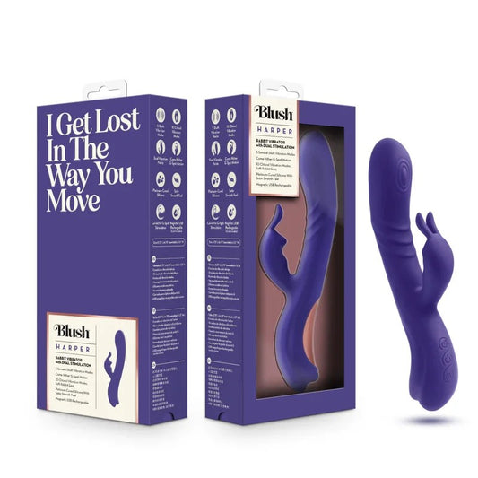 BlushHarperRabbitVibratorG-SpotClitoralStimulator
