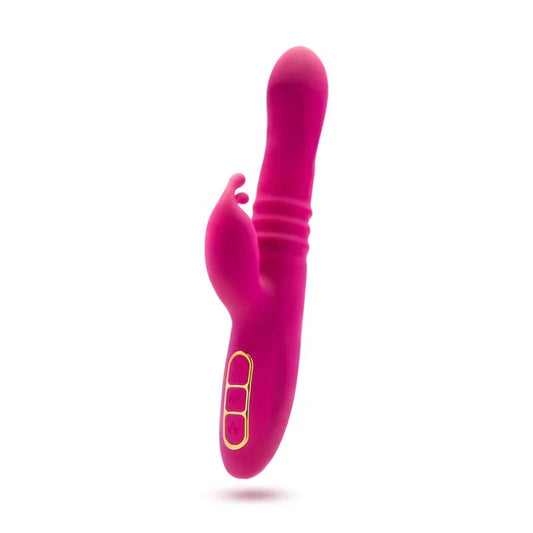 BlushKiraVelvetWarmingGyrating&ThrustingSiliconeRabbitVibrator